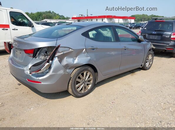 5NPDH4AE8GH681436 2016 HYUNDAI ELANTRA Gray უკანა მარჯვენა