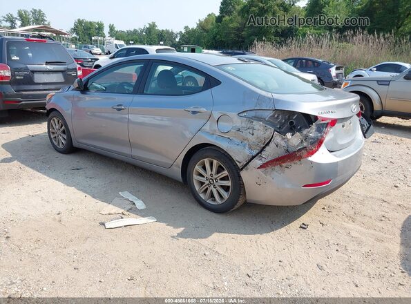 5NPDH4AE8GH681436 2016 HYUNDAI ELANTRA Gray უკანა მარცხენა