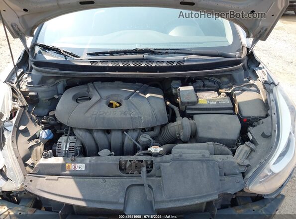 5NPDH4AE8GH681436 2016 HYUNDAI ELANTRA Gray უკანა ხედი