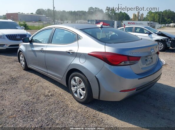 5NPDH4AE8GH688337 2016 HYUNDAI ELANTRA Silver Задня ліва чверть