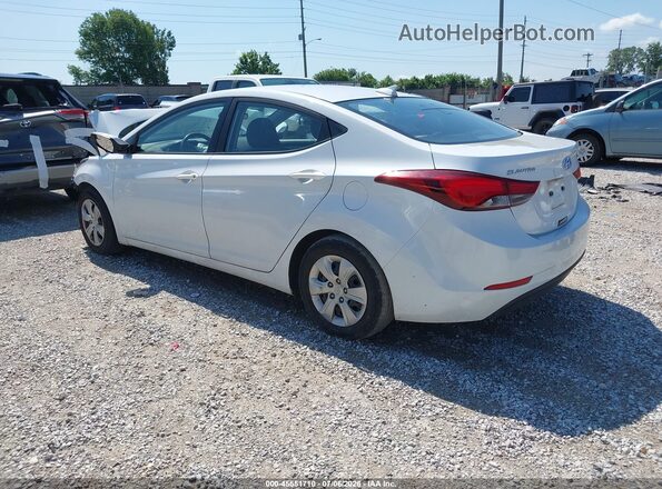 5NPDH4AE8GH692839 2016 HYUNDAI ELANTRA White Rear left