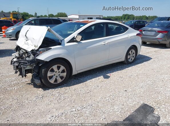 5NPDH4AE8GH692839 2016 HYUNDAI ELANTRA White Front left