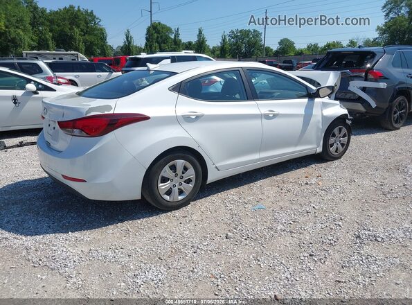 5NPDH4AE8GH692839 2016 HYUNDAI ELANTRA White Rear right