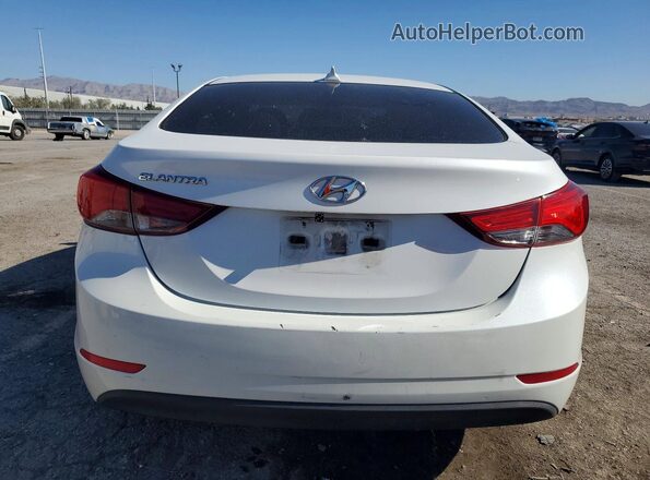 5NPDH4AE8GH695563 2016 HYUNDAI ELANTRA White Widok z tyłu