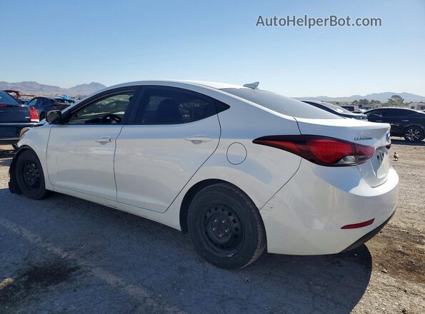 5NPDH4AE8GH695563 2016 HYUNDAI ELANTRA White Tył lewy