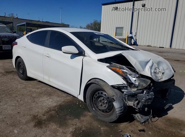 5NPDH4AE8GH695563 2016 HYUNDAI ELANTRA White Przód prawy