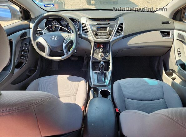 5NPDH4AE8GH700423 2016 HYUNDAI ELANTRA Синий Вид панели приборов