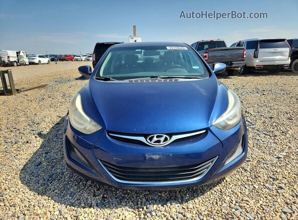 5NPDH4AE8GH700423 2016 HYUNDAI ELANTRA Синий Вид спереди