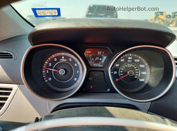 5NPDH4AE8GH700423 2016 HYUNDAI ELANTRA Синий Вид щитка приборов