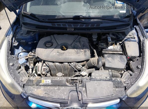 5NPDH4AE8GH703810 2016 HYUNDAI ELANTRA Blue Հետևի տեսք