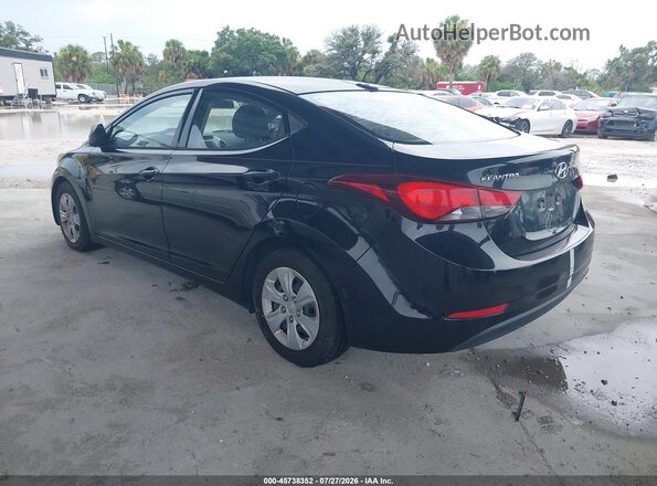 5NPDH4AE8GH711924 2016 HYUNDAI ELANTRA Black Հետևի ձախ