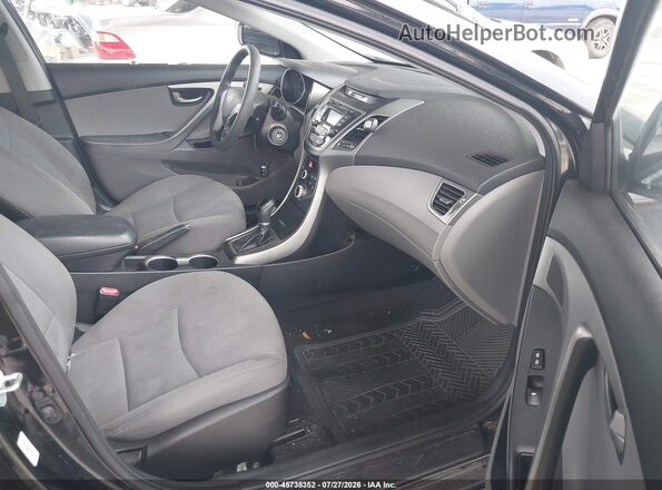 5NPDH4AE8GH711924 2016 HYUNDAI ELANTRA Black Սալոնի դիմացի տեսք