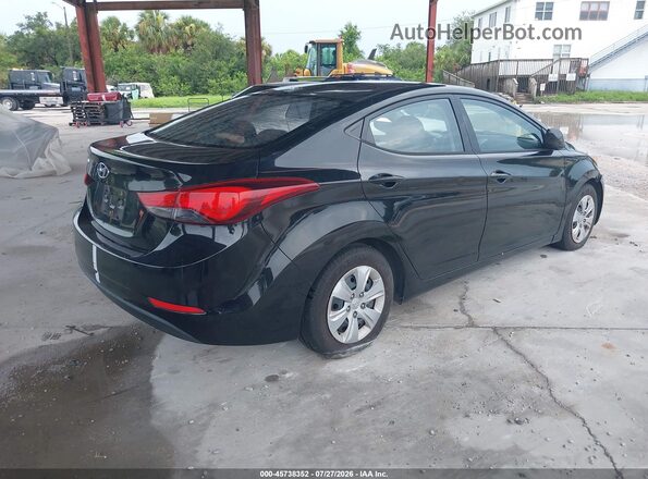 5NPDH4AE8GH711924 2016 HYUNDAI ELANTRA Black Հետևի աջ