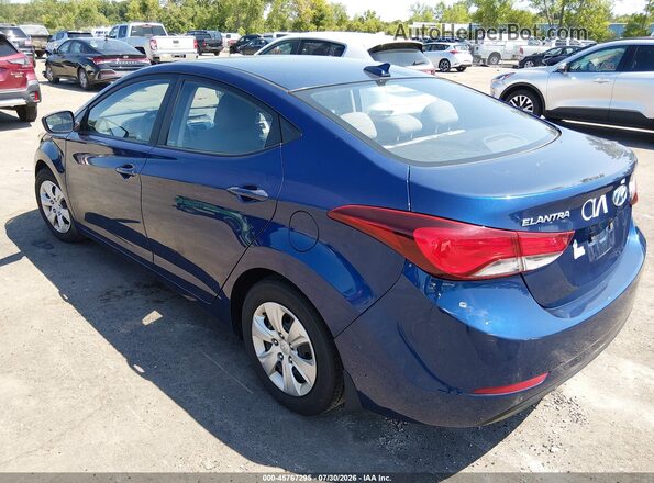 5NPDH4AE8GH720042 2016 HYUNDAI ELANTRA Blue Tył lewy