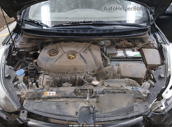5NPDH4AE8GH728562 2016 HYUNDAI ELANTRA Black Widok z tyłu