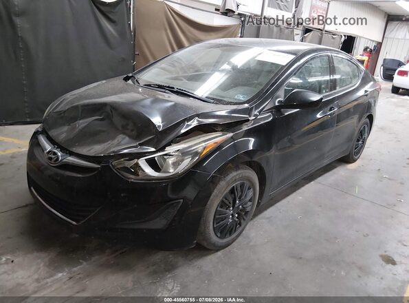 5NPDH4AE8GH728562 2016 HYUNDAI ELANTRA Black Przód lewy