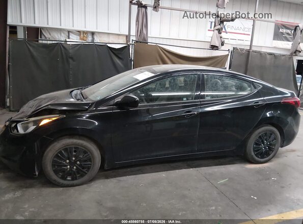 5NPDH4AE8GH728562 2016 HYUNDAI ELANTRA Black Widok wnętrza 360 stopni