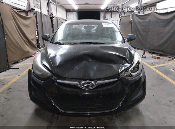 5NPDH4AE8GH728562 2016 HYUNDAI ELANTRA Black Widok zestawu wskaźników