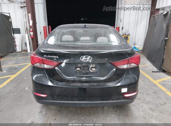 5NPDH4AE8GH728562 2016 HYUNDAI ELANTRA Black 