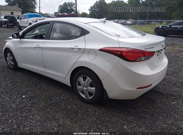 5NPDH4AE8GH728870 2016 HYUNDAI ELANTRA White Trasero izquierdo