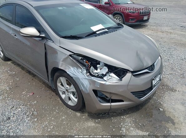 5NPDH4AE8GH735169 2016 HYUNDAI ELANTRA Pewter Widok z przodu
