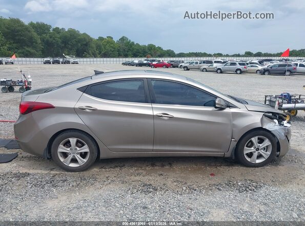5NPDH4AE8GH735169 2016 HYUNDAI ELANTRA Pewter Widok wnętrza z tyłu