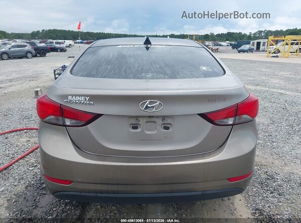 5NPDH4AE8GH735169 2016 HYUNDAI ELANTRA Pewter 