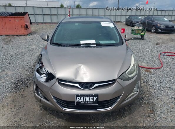 5NPDH4AE8GH735169 2016 HYUNDAI ELANTRA Pewter Widok zestawu wskaźników