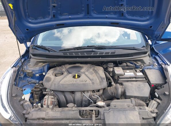 5NPDH4AE8GH744163 2016 HYUNDAI ELANTRA Dark Blue Widok z tyłu