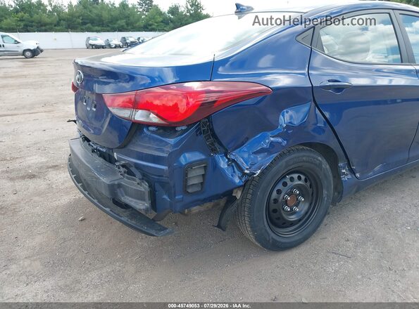 5NPDH4AE8GH744163 2016 HYUNDAI ELANTRA Dark Blue Widok z przodu