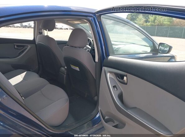 5NPDH4AE8GH744163 2016 HYUNDAI ELANTRA Dark Blue Widok naklejki z numerem VIN
