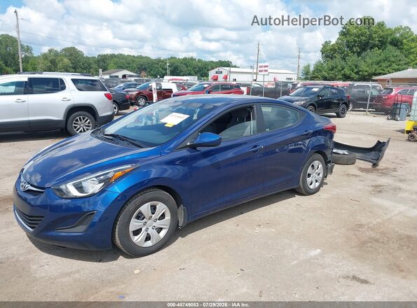 5NPDH4AE8GH744163 2016 HYUNDAI ELANTRA Dark Blue Przód lewy