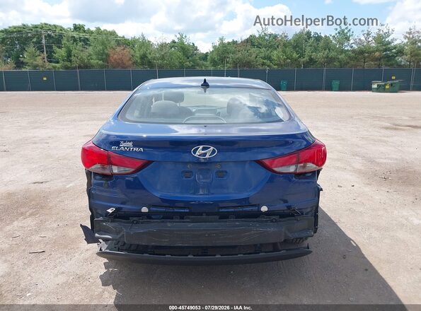 5NPDH4AE8GH744163 2016 HYUNDAI ELANTRA Dark Blue 