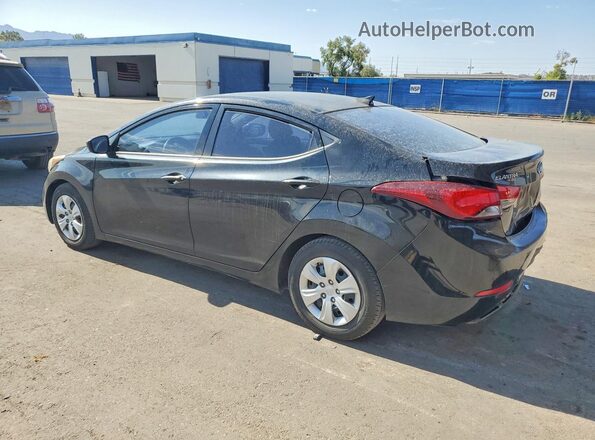 5NPDH4AE8GH747466 2016 HYUNDAI ELANTRA Черный Задняя левая четверть