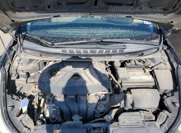 5NPDH4AE8GH747466 2016 HYUNDAI ELANTRA Черный Вид задней части салона