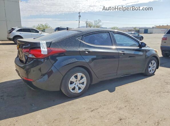 5NPDH4AE8GH747466 2016 HYUNDAI ELANTRA Черный Задняя правая четверть