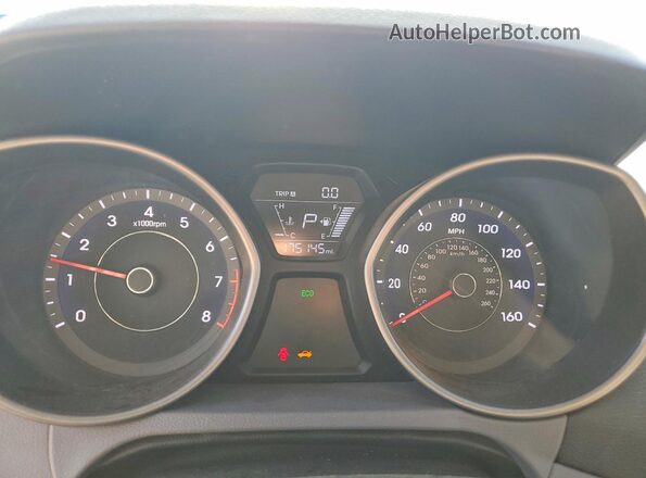 5NPDH4AE8GH747466 2016 HYUNDAI ELANTRA Черный Вид щитка приборов