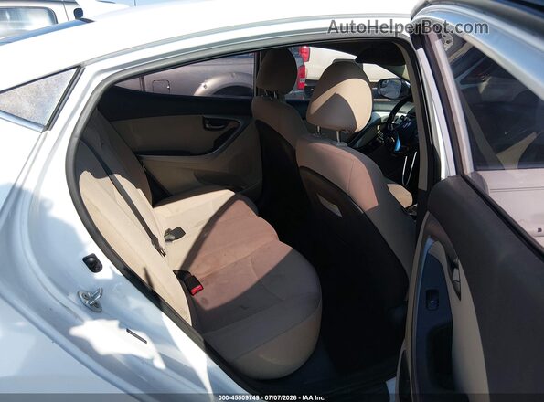 5NPDH4AE8GH780502 2016 HYUNDAI ELANTRA White Vista de la etiqueta del VIN