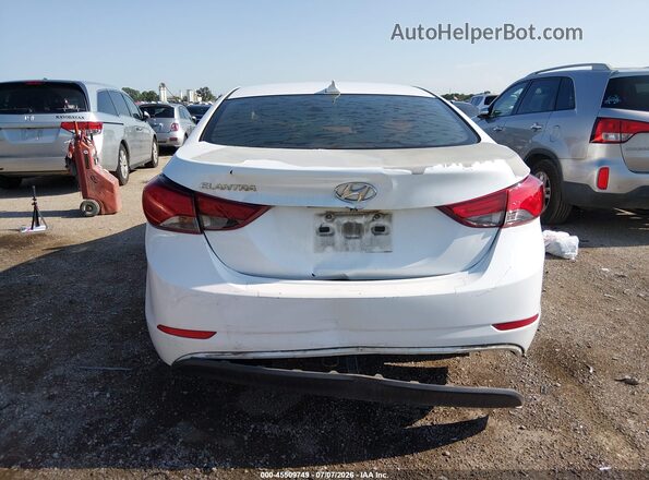 5NPDH4AE8GH780502 2016 HYUNDAI ELANTRA White Vista frontal