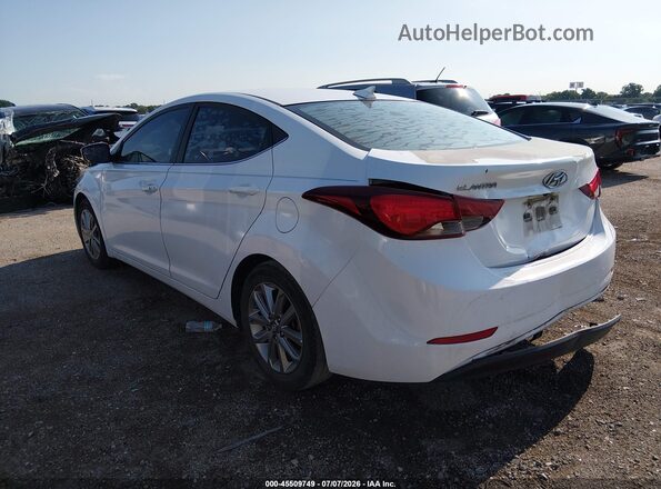 5NPDH4AE8GH780502 2016 HYUNDAI ELANTRA White Trasero izquierdo