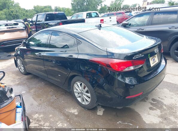 5NPDH4AE8GH782251 2016 HYUNDAI ELANTRA Black Trasero izquierdo