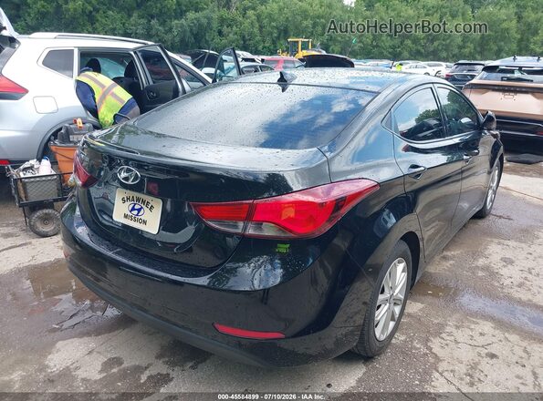 5NPDH4AE8GH782251 2016 HYUNDAI ELANTRA Black Trasero derecho