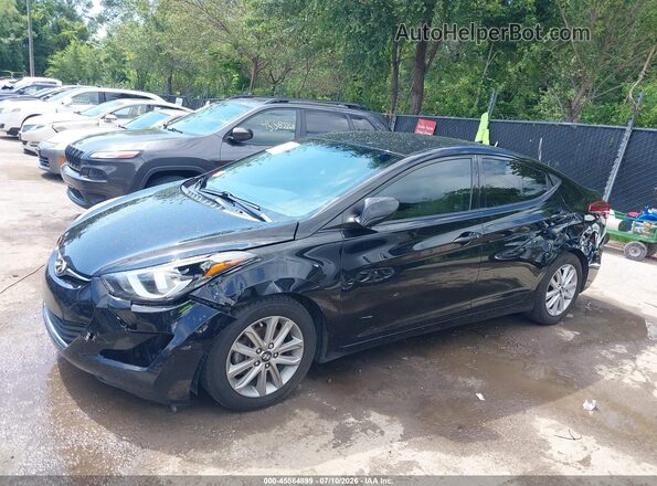 5NPDH4AE8GH782251 2016 HYUNDAI ELANTRA Black Vista interior de 360 grados