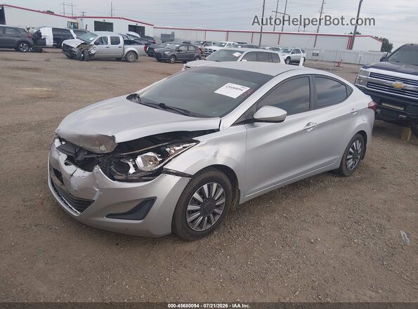 5NPDH4AE8GH784842 2016 HYUNDAI ELANTRA Silver Front left