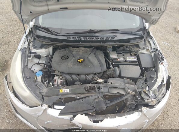 5NPDH4AE8GH784842 2016 HYUNDAI ELANTRA Silver Rear view