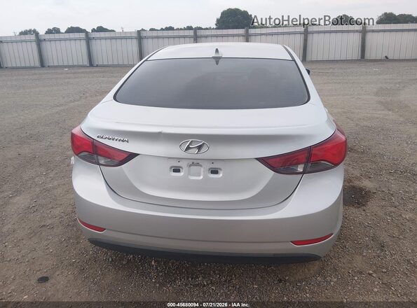 5NPDH4AE8GH784842 2016 HYUNDAI ELANTRA Silver 