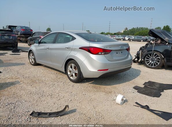5NPDH4AE8GH795162 2016 HYUNDAI ELANTRA Silver უკანა მარცხენა