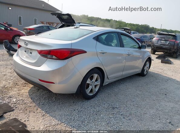 5NPDH4AE8GH795162 2016 HYUNDAI ELANTRA Silver უკანა მარჯვენა