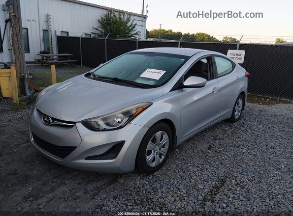 5NPDH4AE8GH795226 2016 HYUNDAI ELANTRA Серый Передняя левая четверть