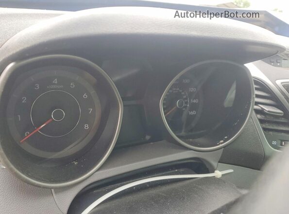 5NPDH4AE9GH701130 2016 HYUNDAI ELANTRA Blue Instrument cluster view